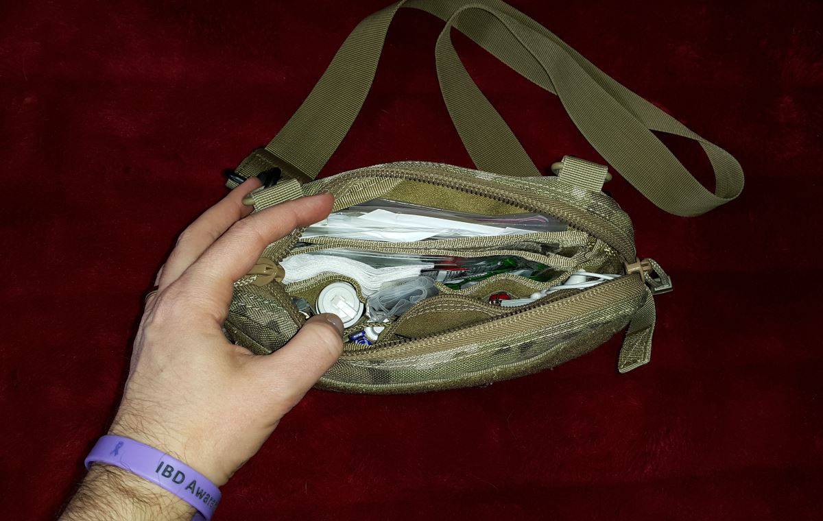 hollister ostomy travel bag